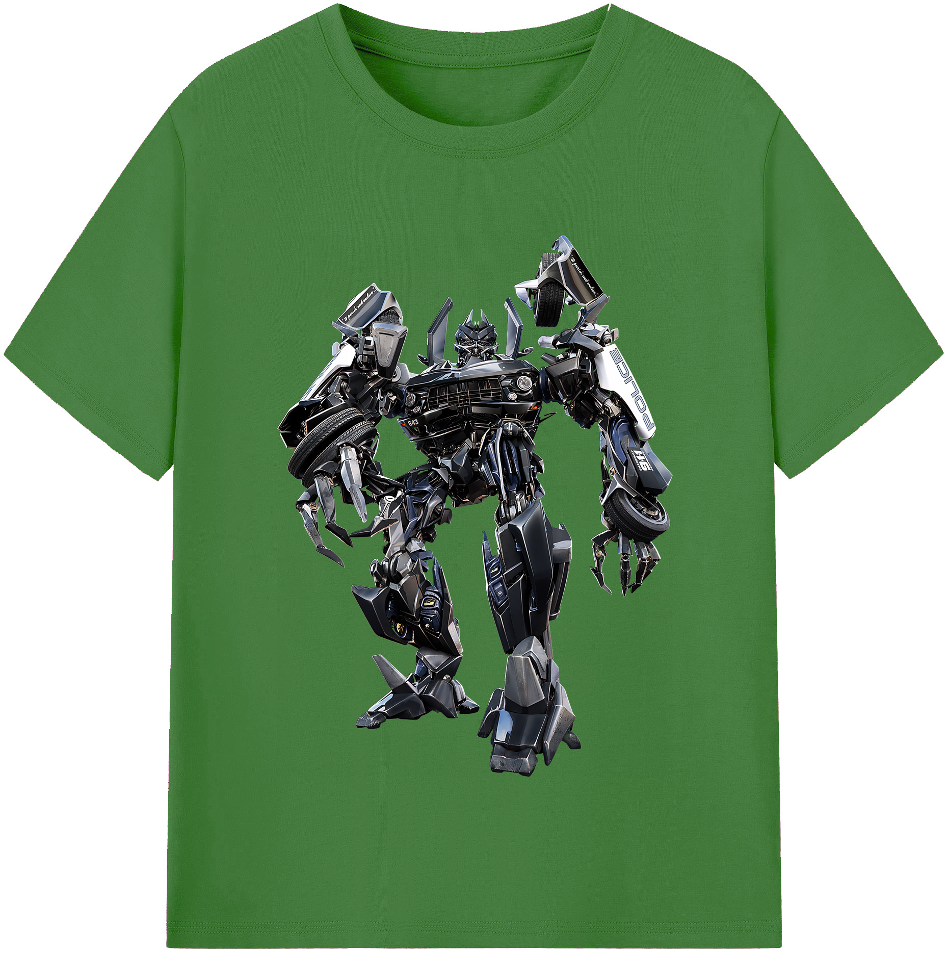 （画像用） Transformers トランスフォーマー レディースカジュアルプリントTシャツ（綿100％）